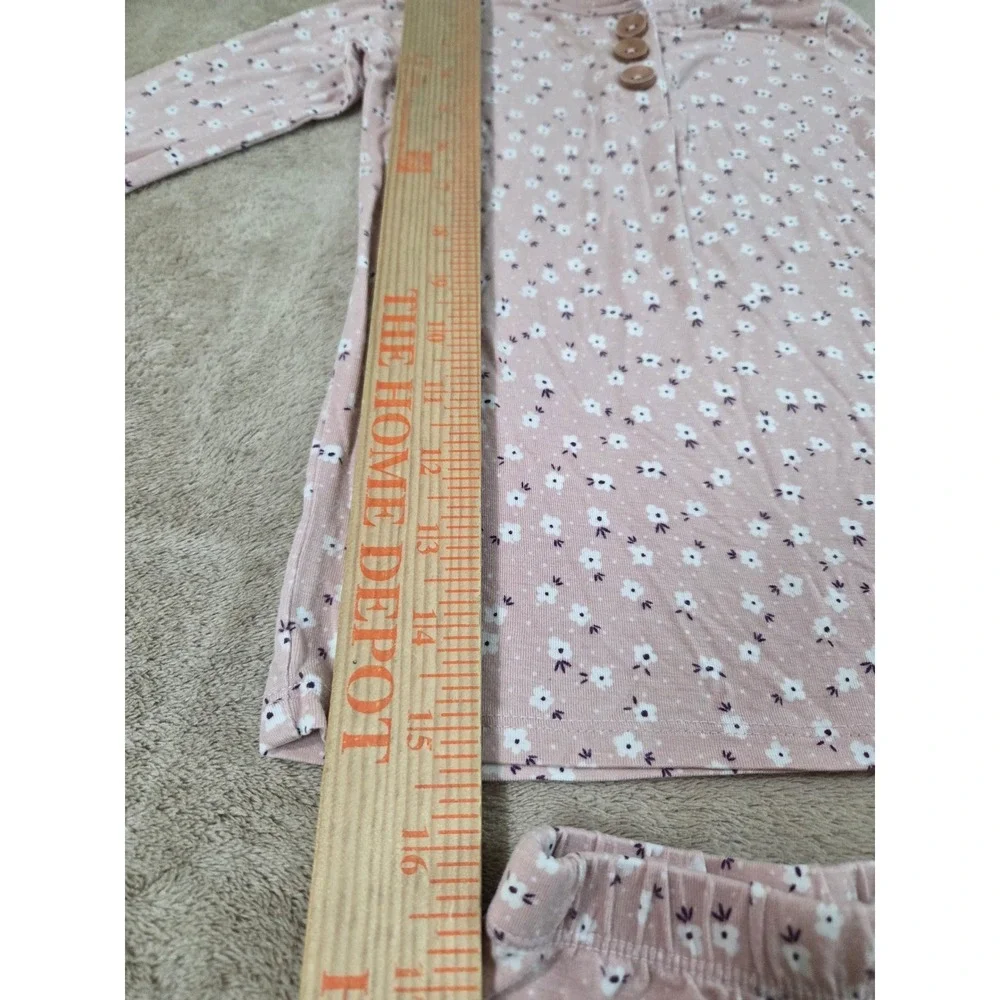 Posh Peanut Kids 3T Pink Floral Bamboo Viscose Pajama Set 2pc PP-AFA20-17240